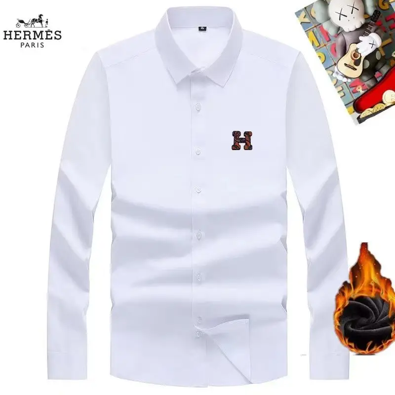 Hermès and Loewe fleece-lined shirts