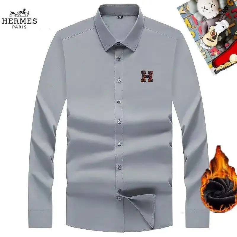 Hermès and Loewe fleece-lined shirts — photo 4 of 8