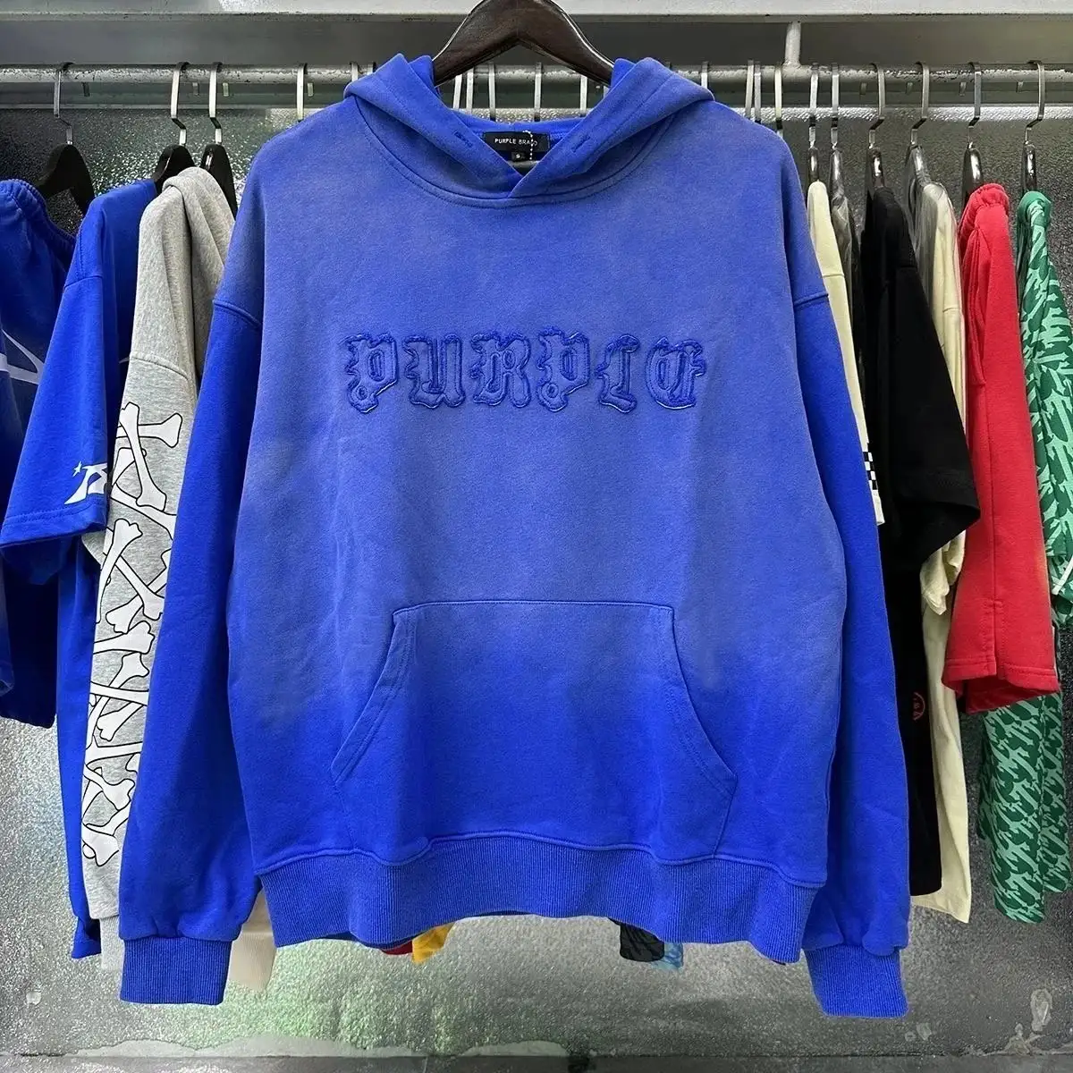Purple Tracksuits [Hoodie + Pants Set] in Black — photo 11 of 15