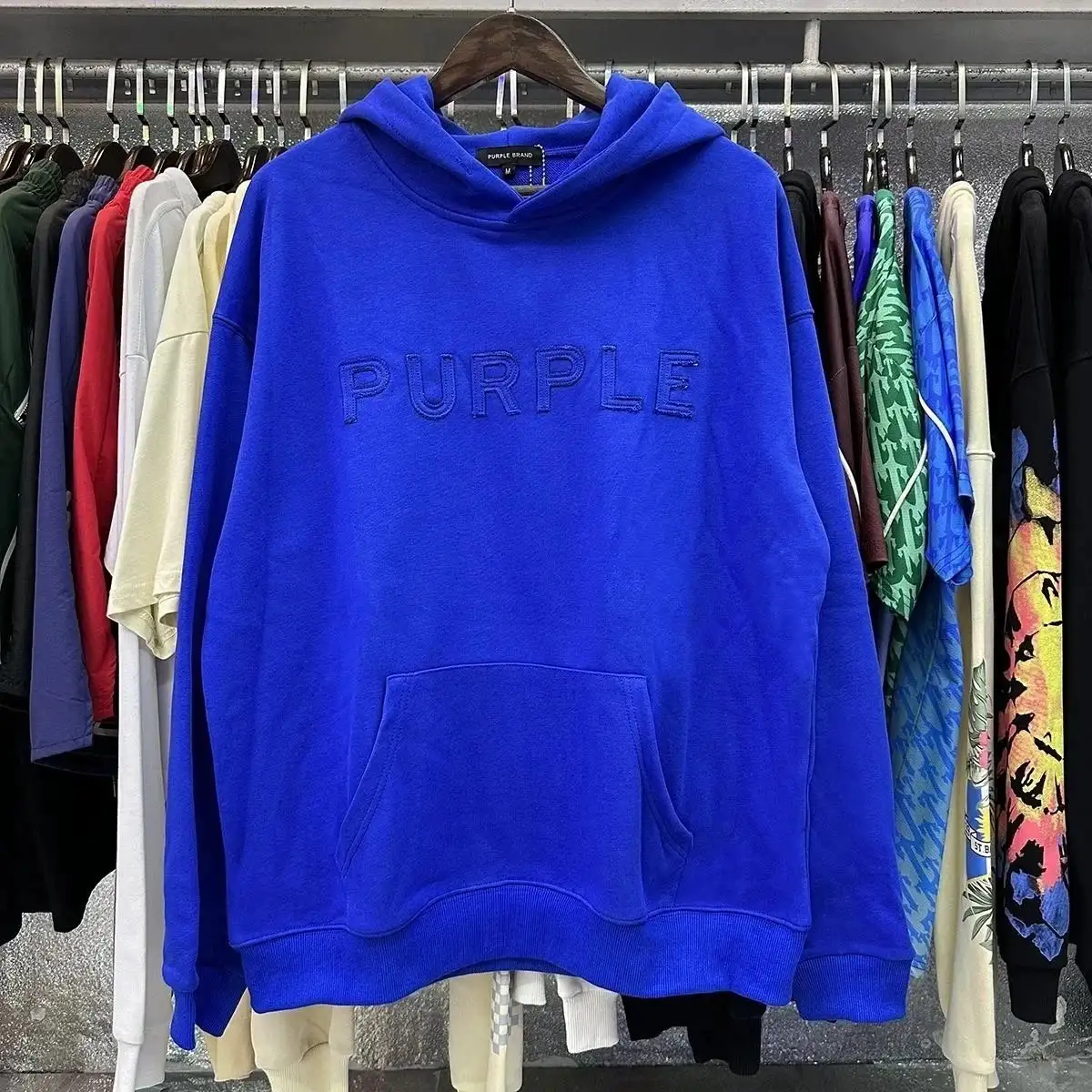 Purple Tracksuits [Hoodie + Pants Set] in Black — photo 14 of 15