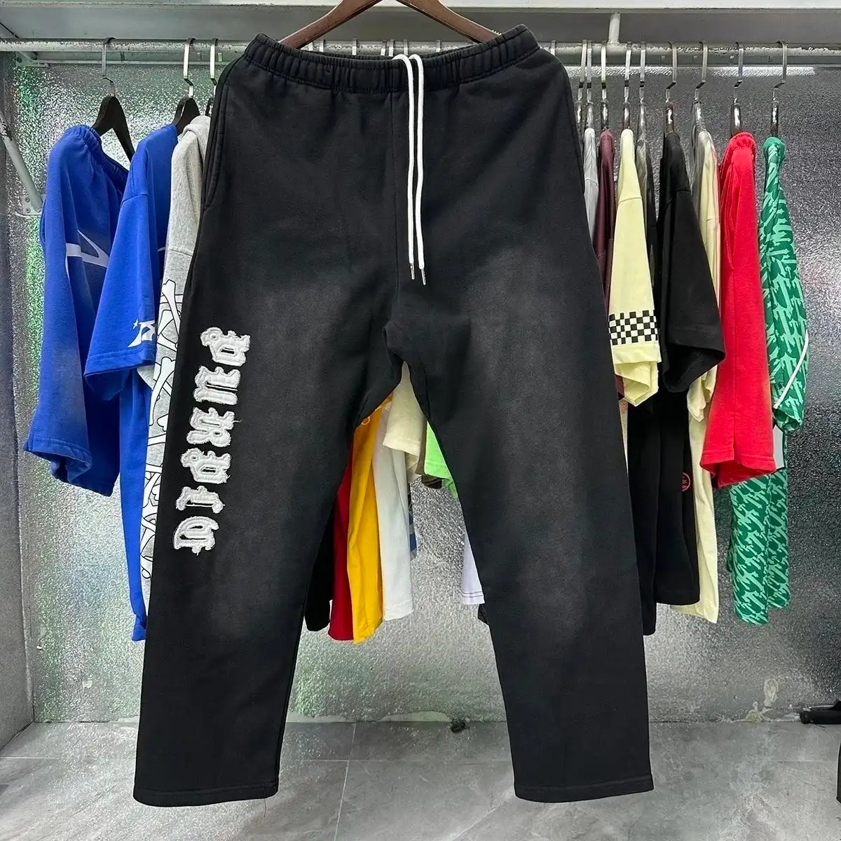 Purple Tracksuits [Hoodie + Pants Set] in Black — photo 8 of 15