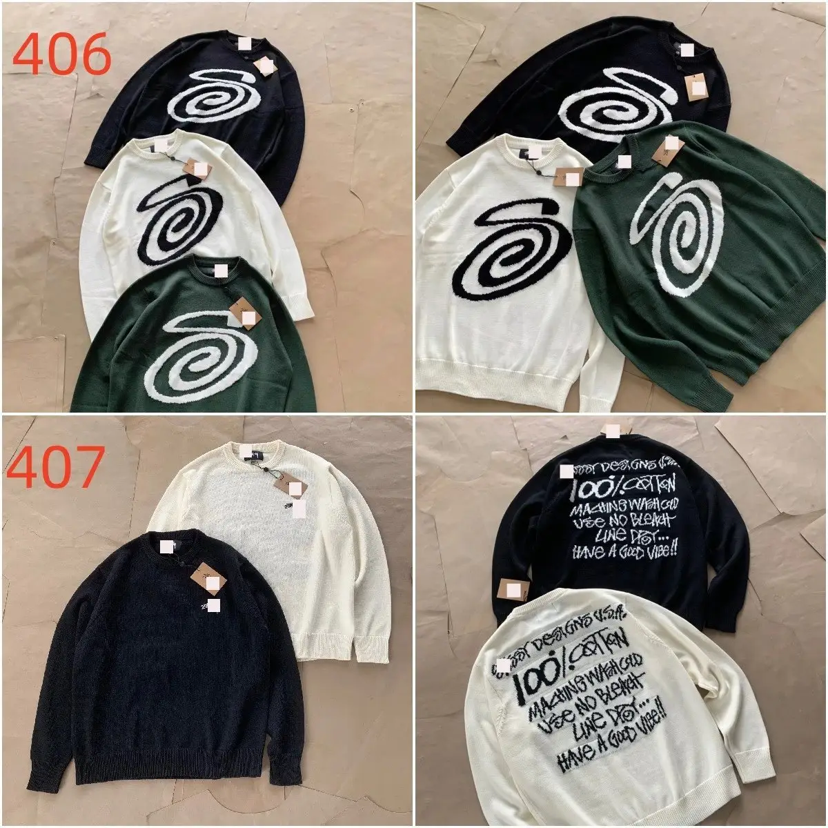 Stussy Graffiti Knit Sweater — photo 2 of 5