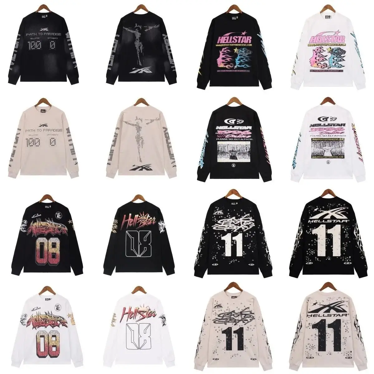 Hellstar Path to Paradise Long Sleeve Hoodies