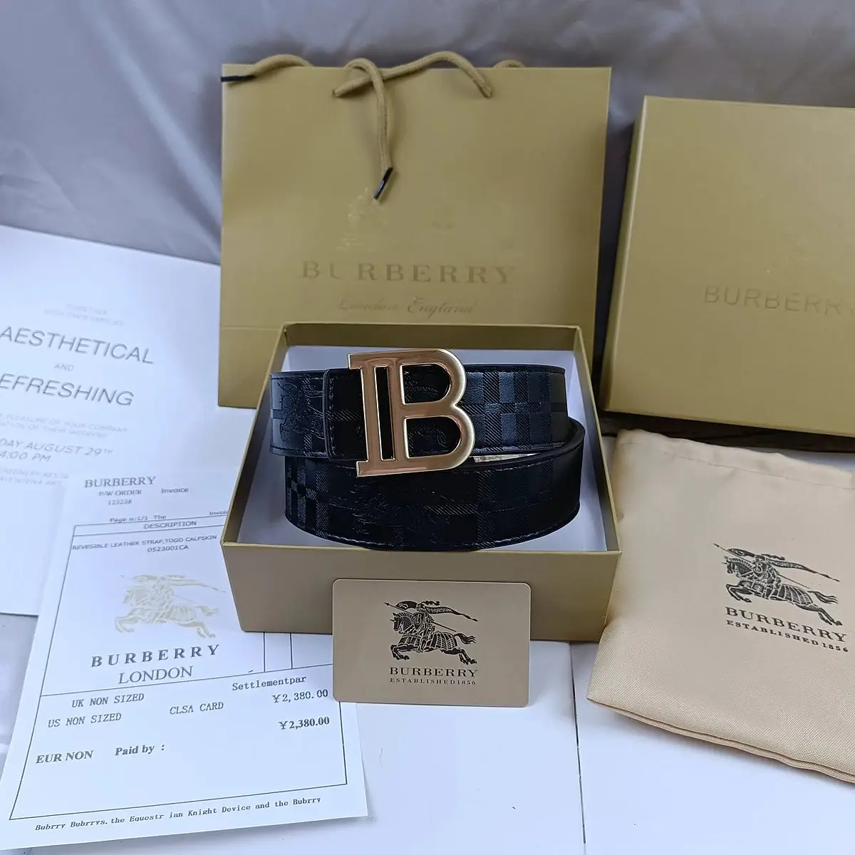 Burberry House Check Belt — photo 10 of 14