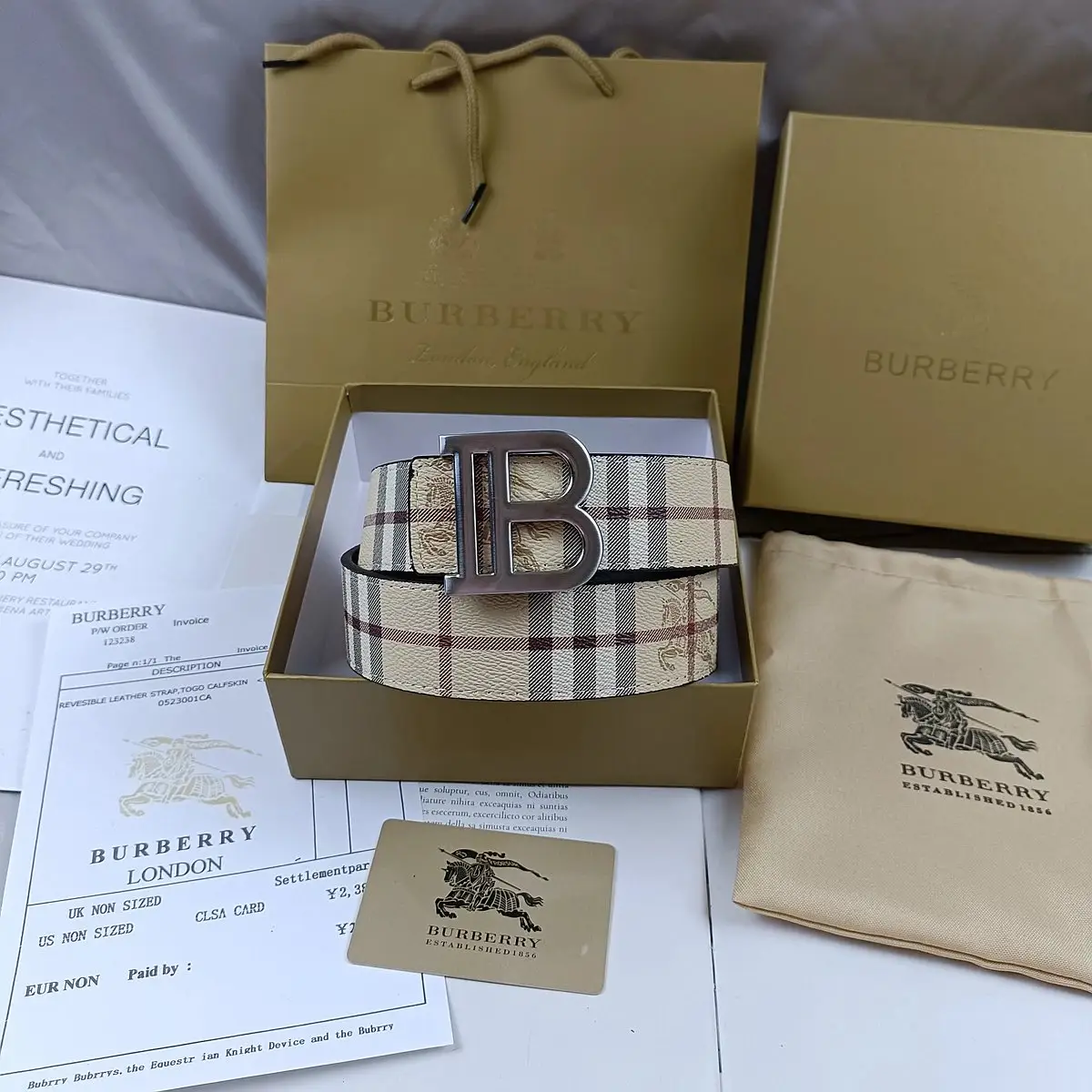 Burberry House Check Belt — photo 5 of 14