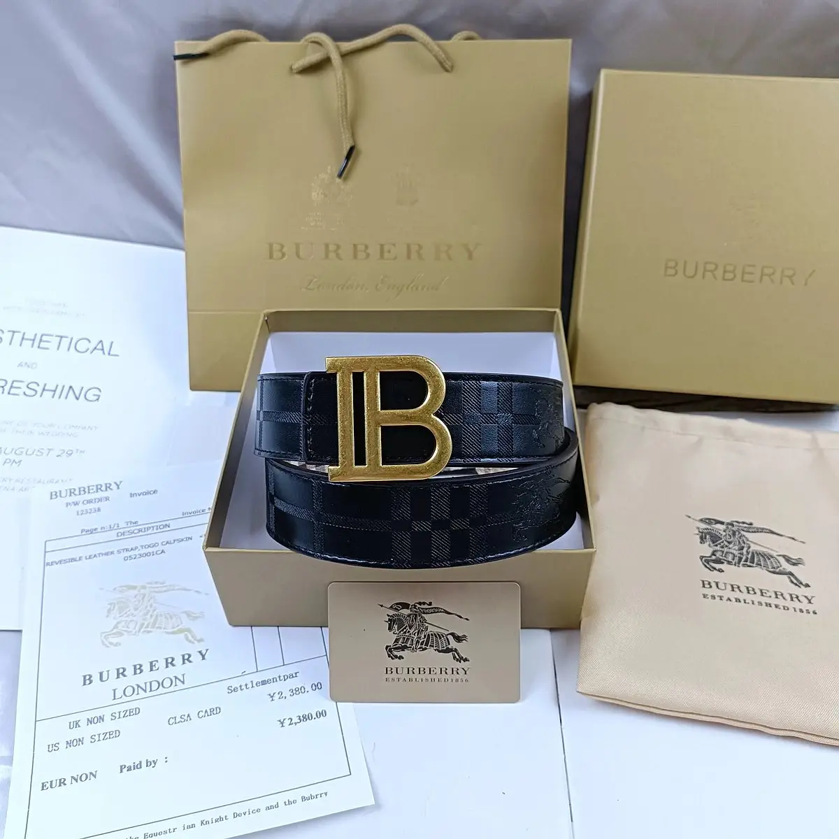 Burberry House Check Belt — photo 7 of 14
