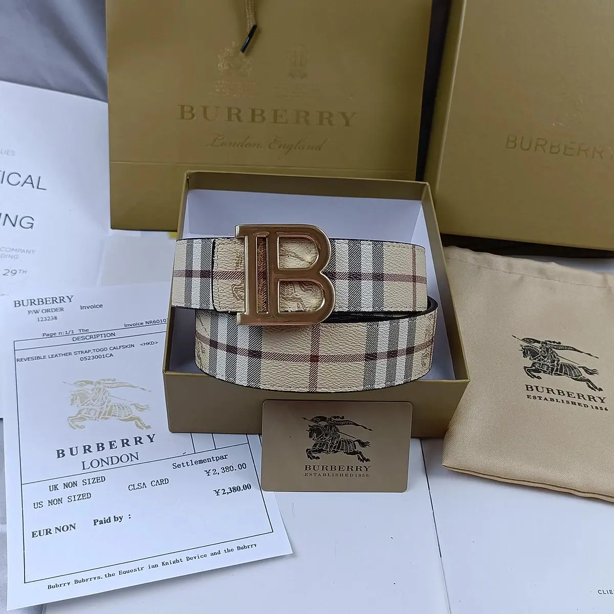 Burberry House Check Belt — photo 9 of 14