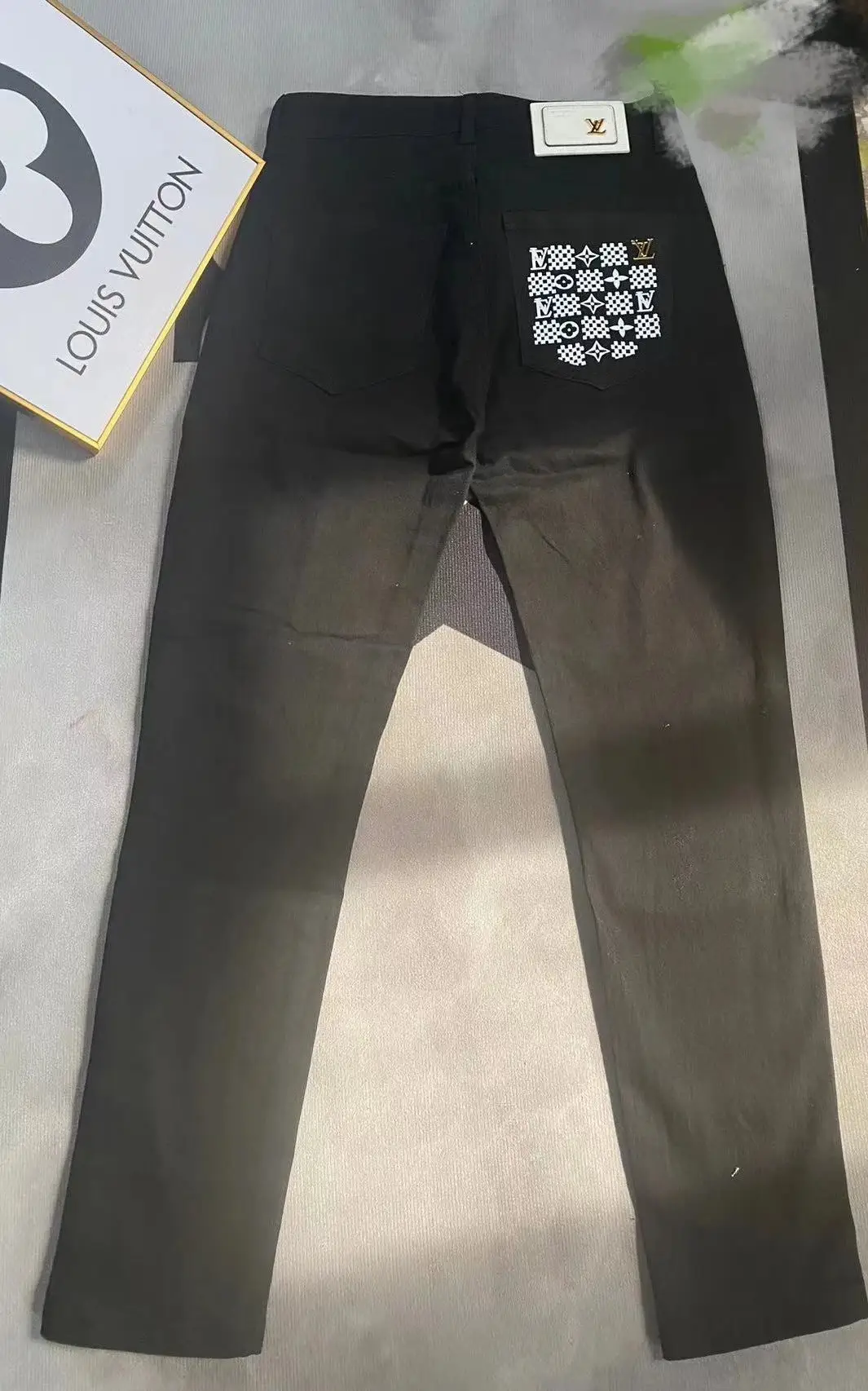 LV Black Straight-Leg Pants — photo 10 of 14