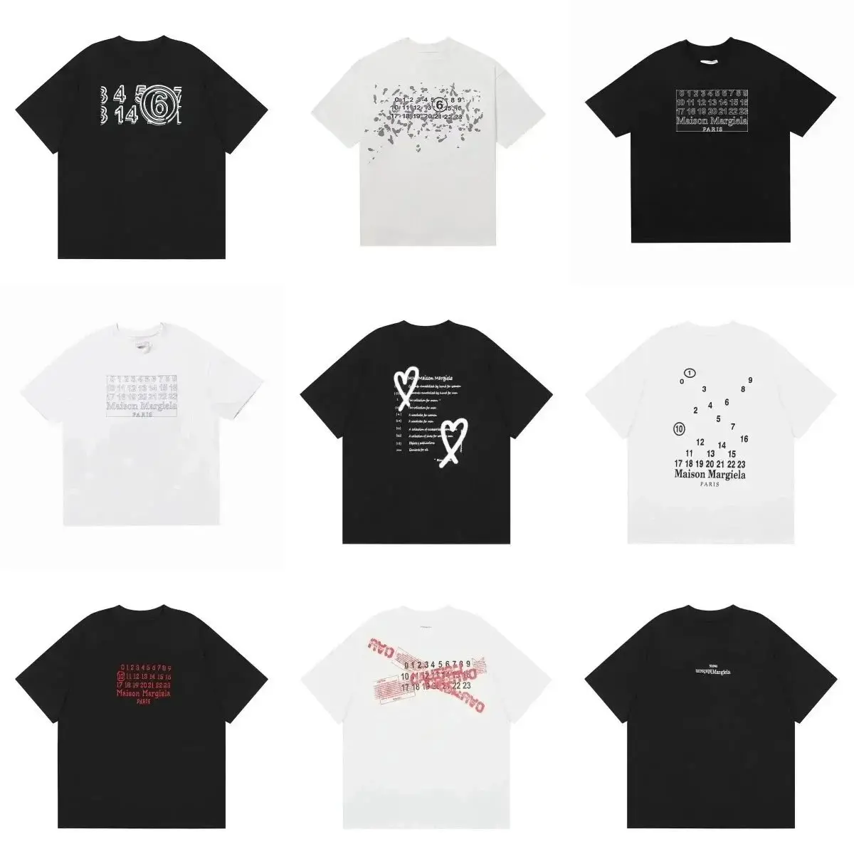 Maison Margiela Number Print T-Shirt