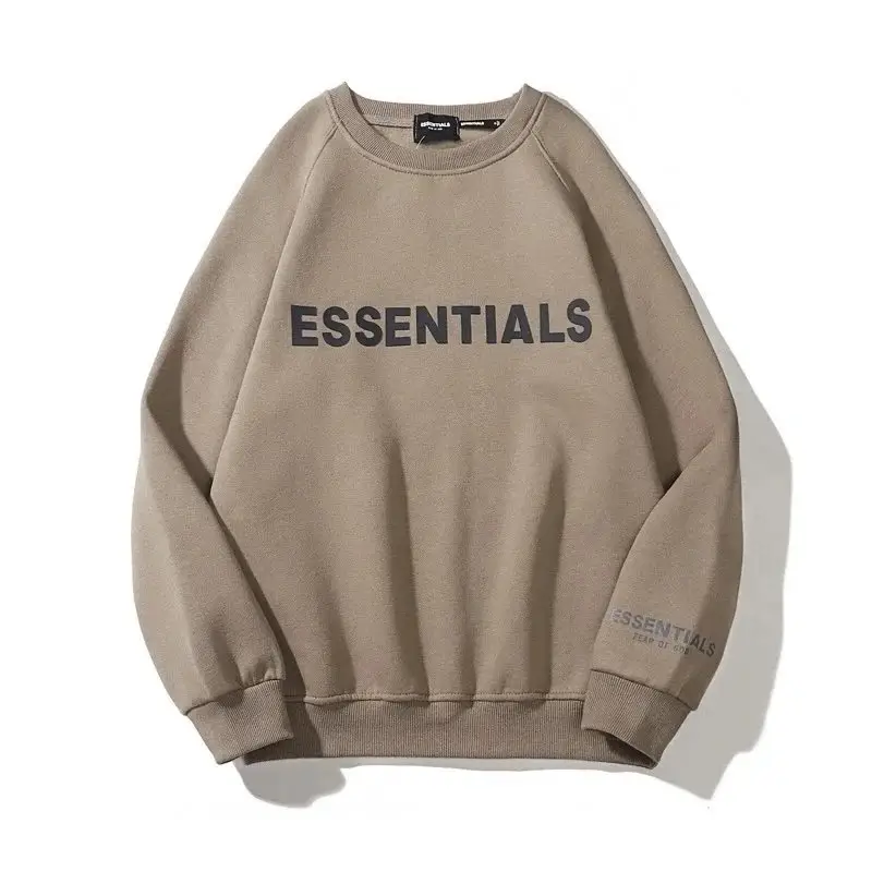 Essentials Black Crewneck Sweatshirt - Unisex Fashion Streetwear — photo 11 of 14