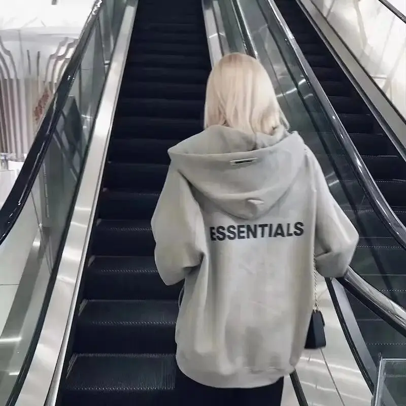 Essentials Black Crewneck Sweatshirt - Unisex Fashion Streetwear — photo 4 of 14